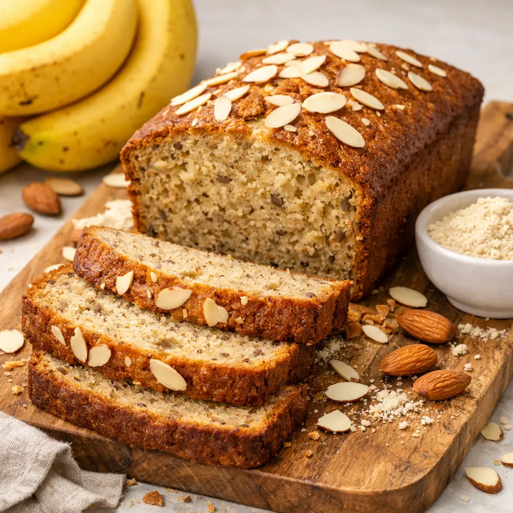 Classic Almond flour Banana Bread loaf 4.webp