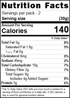 Mug Cake mix (Coffee & Chocolate Chip)