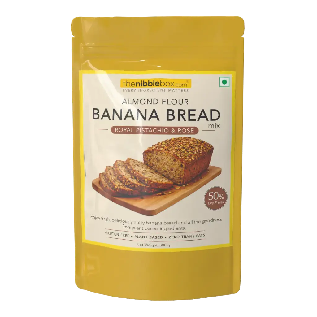 Royal Pistachio & Rose Almond flour Banana Bread mix