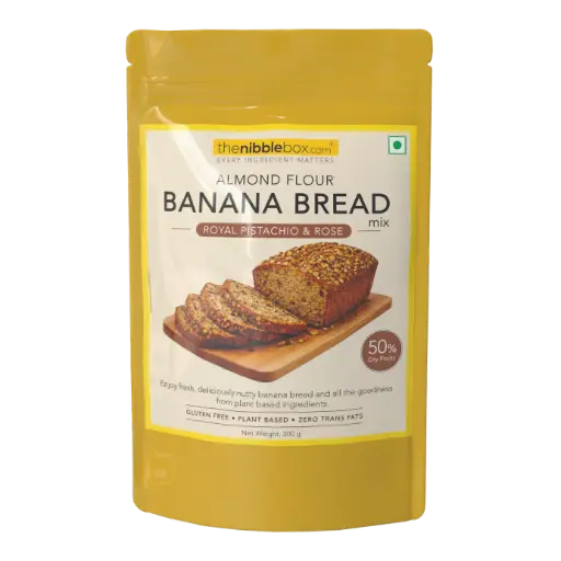 Royal Pistachio & Rose Almond flour Banana Bread mix